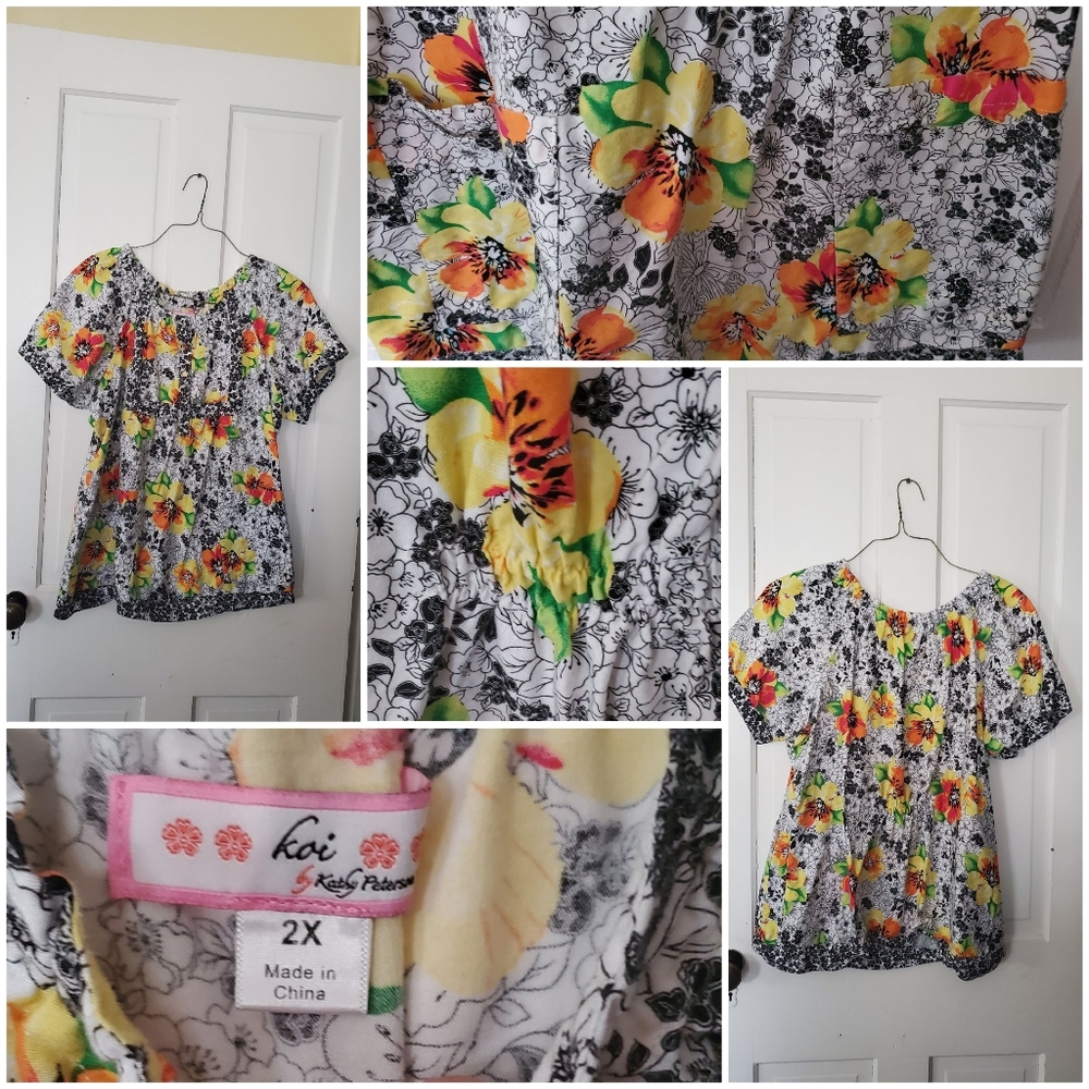 Koi brand scrub top 2xl